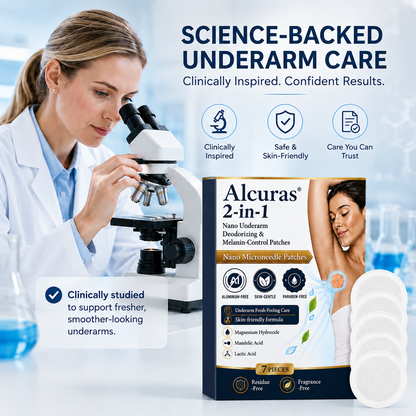 Alcuras® 2-in-1 Nano Underarm Deodorizing & Melanin-Control Patches