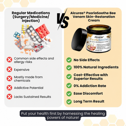 Alcuras® PsoriaSoothe Bee Venom Skin-Restoration Cream