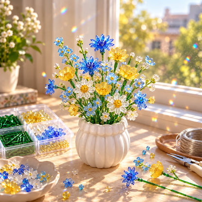 🌷Beaded Wildflower Bouquet Kit DIY