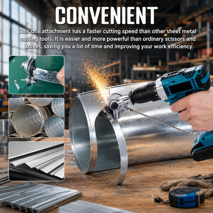 🔩 Metal Shear Drill Attachment