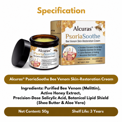 Alcuras® PsoriaSoothe Bee Venom Skin-Restoration Cream