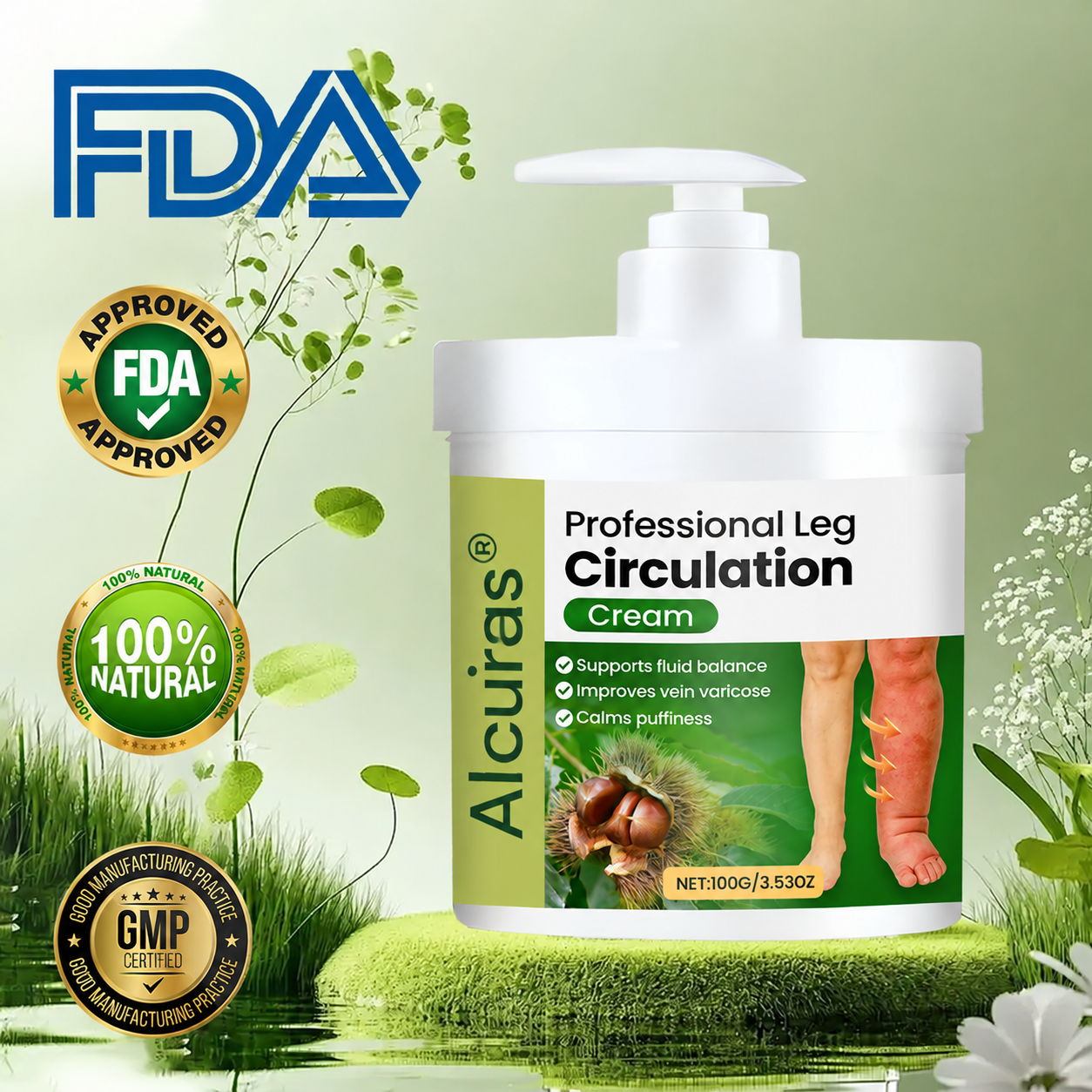 Alcuras® Professional Leg Circulation Cream