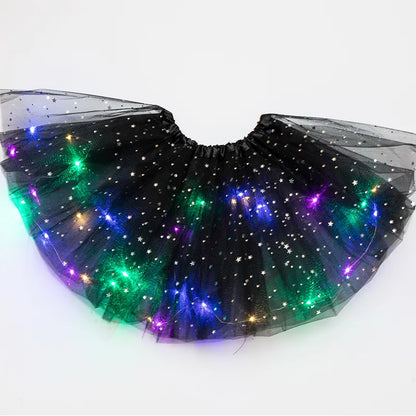 Final Clearance!🌟 Princess Glow LED Skirt | Soft, Safe & Stretchy for All-Day Play– Last Chance at This Price!