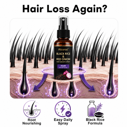 🔥Alcuras® Black Rice & Red Onion Hair Growth Spray