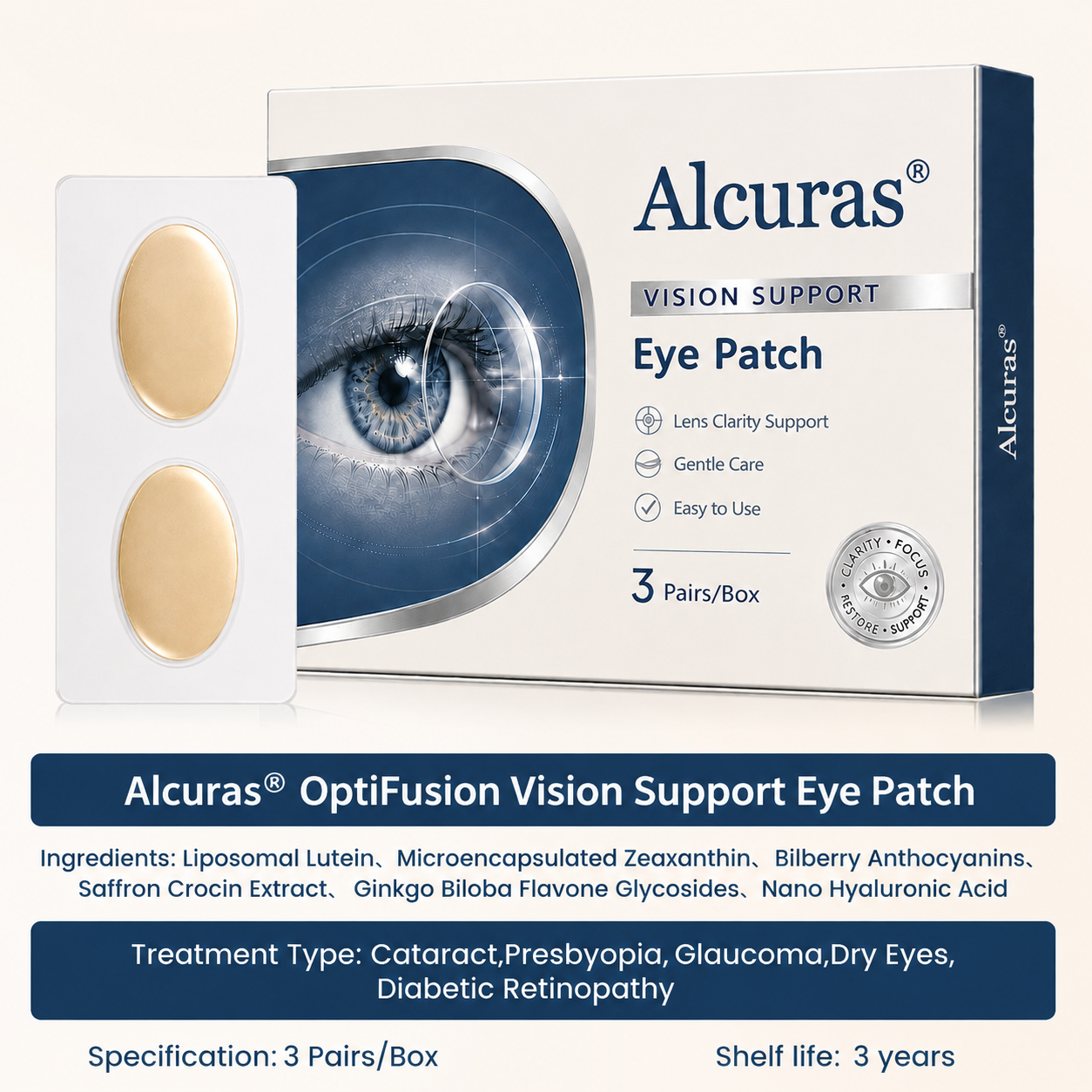 Alcuras® Vision Support Eye Patch👁️✨