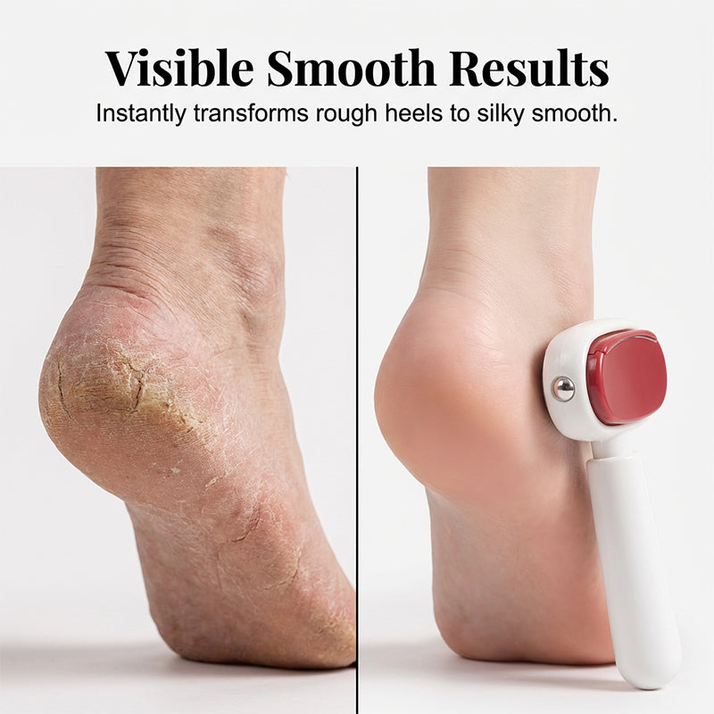 Dual‑Sided Foot Callus Remover, Replaceable Stainless Steel Blade Foot Scraper 🦶