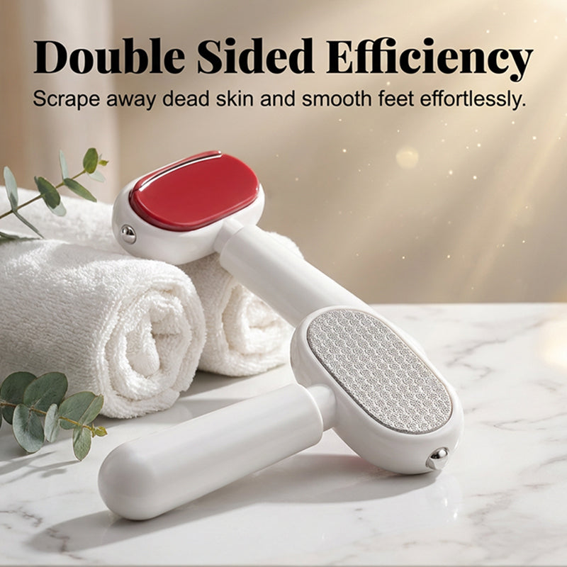 Dual‑Sided Foot Callus Remover, Replaceable Stainless Steel Blade Foot Scraper 🦶