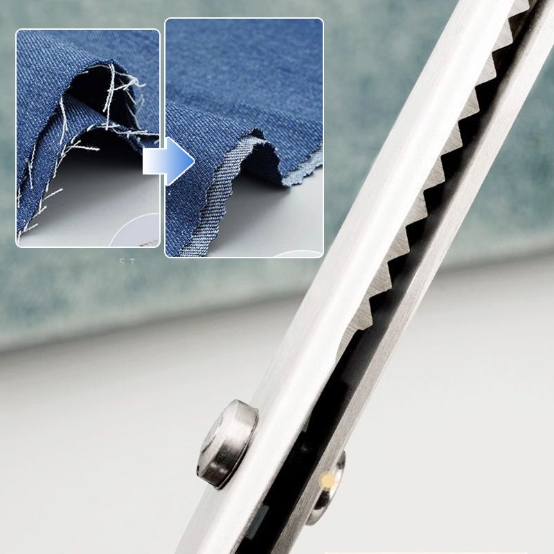 Premium Stainless Steel Pinking Shears – Soft-Grip Zigzag Scissors