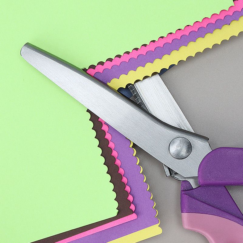 Premium Stainless Steel Pinking Shears – Soft-Grip Zigzag Scissors